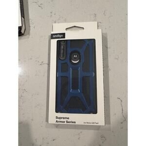 Moto G8 Fast Case Ondigo Supreme Armor Series W/ Built In Kickstand